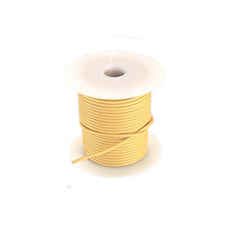 Velvac Primary Wire, GPT, 14 AWG, Copper, Yellow, PVC Jacket, Stranded 051143